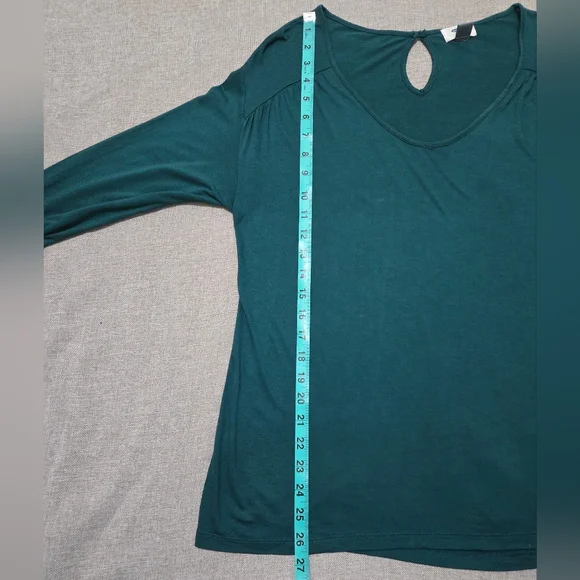 OLD NAVY Teal Long Sleeve Women's Top Size Large - Picture 11 of 11